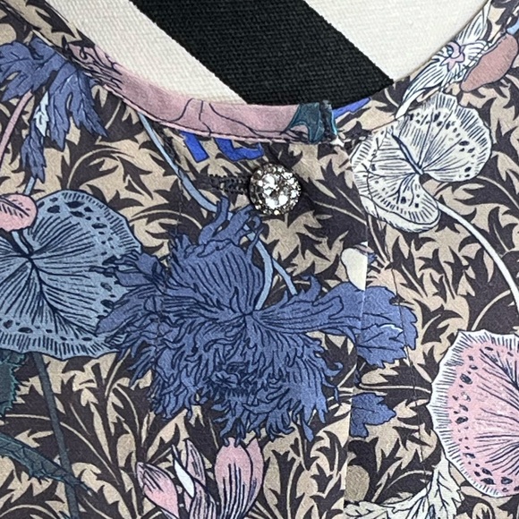 Zadig & Voltaire Rhona Wild Garden Floral Sz S Flutter Sleeves Midi Dress - Picture 12 of 12